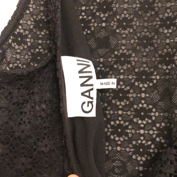 NWOT Ganni Lace Low Back Bodysuit - Medium - Picture 5 of 7